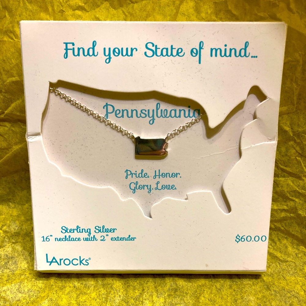 LA ROCKS sterling silver Pennsylvania necklace